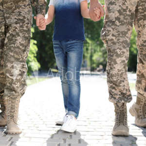 child support while enlisted in the military